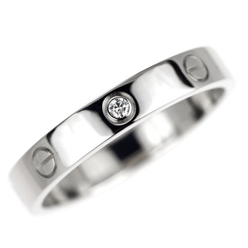 Bague cartier k18wg diamond - cartier,