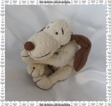 Doudou Peluche Chien Beige