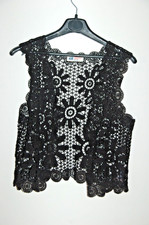 Haut gilet boléro effet dentelle coloris noir marque H&M taille 12 ans