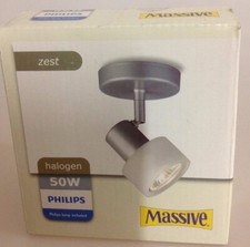 Massive Applique Zest 54240/67/10 Acier Verre Blanc ! Luminaire Muraux Élégant