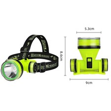 Phare de plongée grand angle 180 degrés avec IPX8 étanche pour pêche de nuit