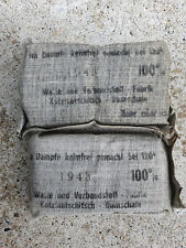 Lot n°1 de 2 Pansement Allemand WW2 ideal verbandkasten ou Feldbluse 1943