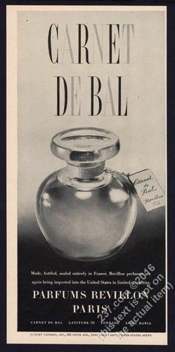 1947 revillon carnet bal - carnet,