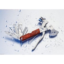 Marteau Multifonction Hache Couteau Pince Scie Camping Chasse Pêche Bivouac