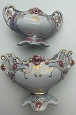 2 pièces porcelaine dorée