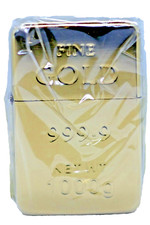 BRIQUET ESSENCE LINGOT D'OR , TRISTAR ,  NEUF DANS SA BOITE.