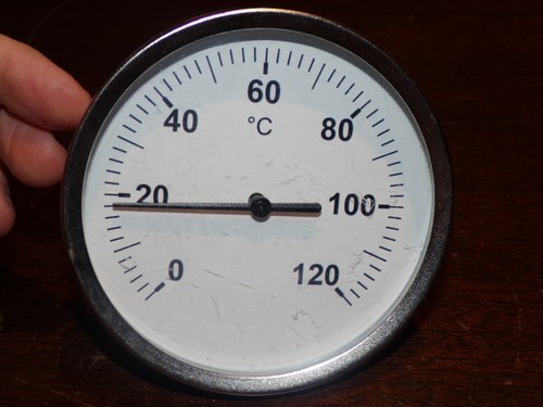 Gros thermomètre industriel - , "