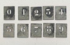 lot de 10 pochoirs en métal