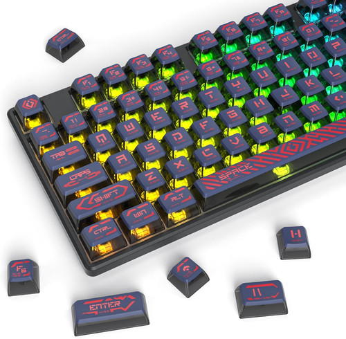 Pbt punk pudding - pbt, keycaps,