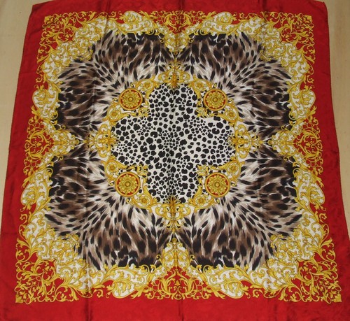 Foulard vintage 100 soie - vintage, silk
