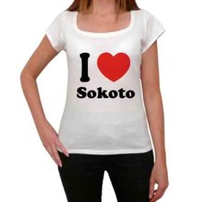 ULTRABASIC Femme Tee-Shirt J'Aime Sokoto I Love Sokoto T-Shirt Vintage