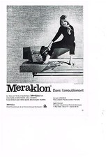 PUBLICITE ADVERTISING   1962   MERAKLON    canapé AIRBORNE