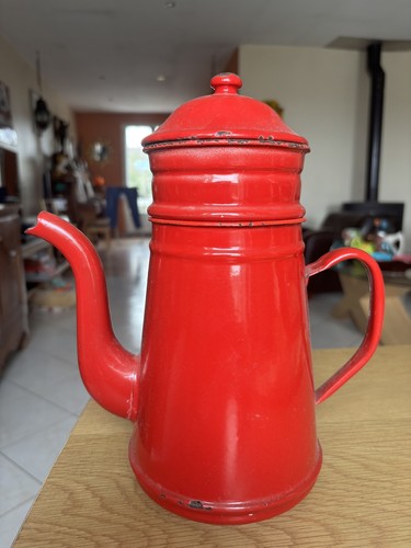 Ancienne cafetière tôle - ancienne, en