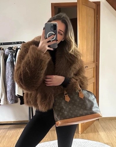 Veste fausse fourrure - fausse, femme