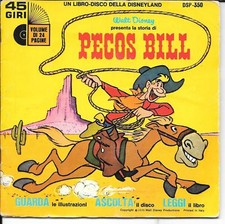 LIVRE DISQUE ITALIEN--WALT DISNEY--PECOS BILL