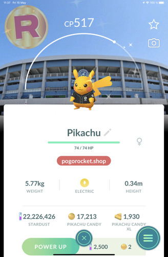 Shiny pikachu baseball shirt - shiny,