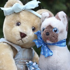 Ours peluche ancien 45cm - ours,