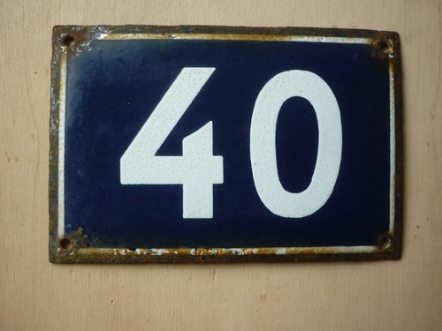 Ancienne plaque émaillée