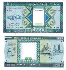 Mauritanie Mauritania Billet 1000 Ouguiya 28/11/1989 P7A CHAMEAU BATEAU NEUF UNC