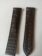 Bracelet cuir alligator - , marron