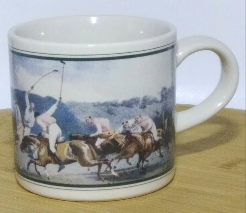 Playing polo vintage - playing, coffee