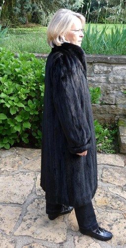 Manteau rizal vison noir - manteau,