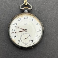 Omega Poche Montre ♥ Manuel Automatique Montre Hommes Authentique Travail