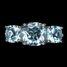 925 Bague en Argent Coussin