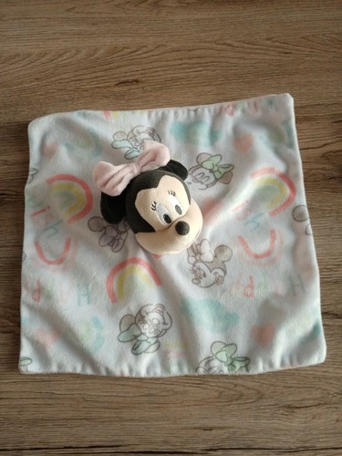 Doudou minnie plat rose blanc - ,