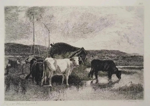 émile van marke vaches - van-marke, à