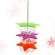  Perroquet Traiter Suspendre Jouet Fourreur Mangeoire À Oiseaux Porte-Nourriture