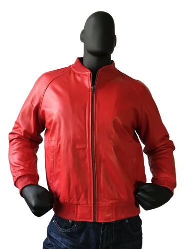 Blouson bombardier rouge - , en