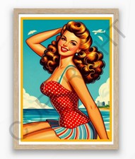 🎁⭐Affiche Pin-Up Vintage