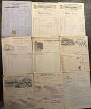 🦬Bel ensemble de 9 factures