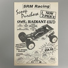 Ayk de Course Radiant 4WD Srm Radio Contrôlé Voiture 1989 Vintage Rétro Annonce