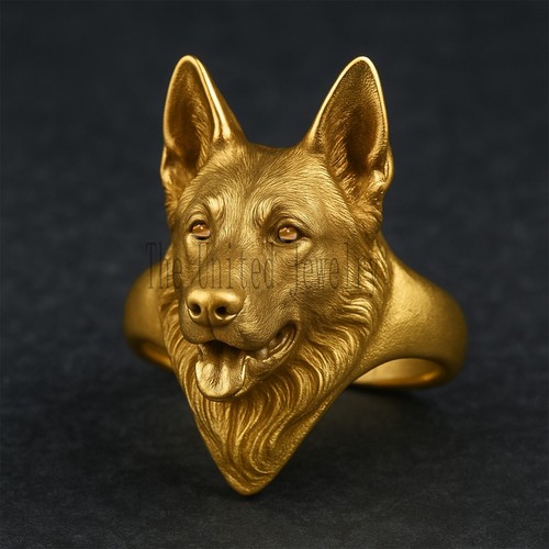 Bague tête loup - bague, de