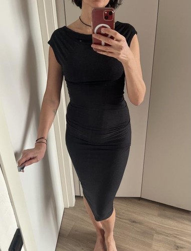 Robe femme laine - noire, 38