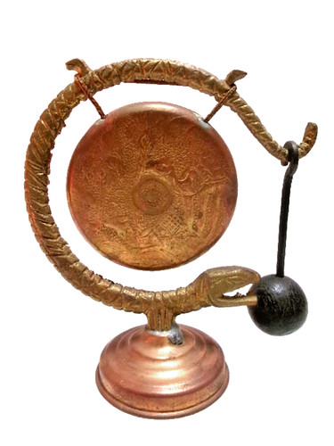 Gong africain laiton - africain, en