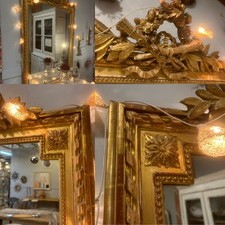 Miroir Ancien Bois et Stuc