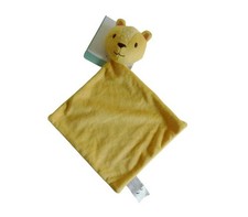 Doudou tigre plat jaune – Bébé Douceur – 30 cm