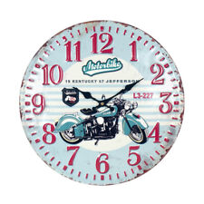 Horloge old motorbike, déco route 66, pendule morther road,  Harley Davidson