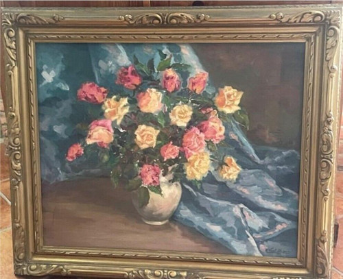 Tableau ancien huile nature - huile,