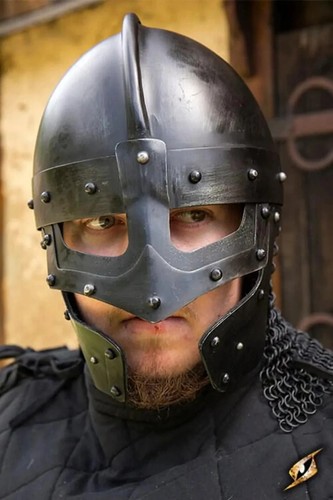 Casque corbeau viking