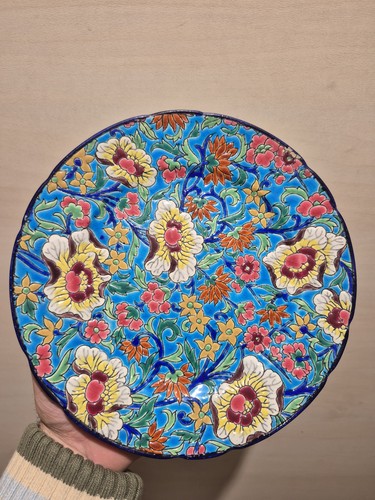 Assiette ancienne émaux - assiette,