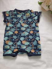 COMBINAISON COURTE/BARBOTEUSE GARCON 6 MOIS MES PETITS CAILLOUX BLEUE ET VERTE