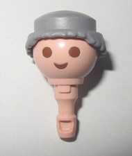 PLAYMOBIL tete cheveux court moine is9  NEUF