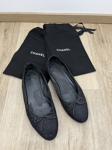 Ballerines chanel noir femme - chanel,