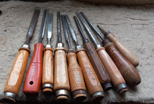 Lot ciseaux bois pour - 10,