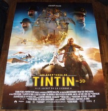 THE ADVENTURES OF TiNTiN : Secret of the Unicorn Animation LARGE French POSTER