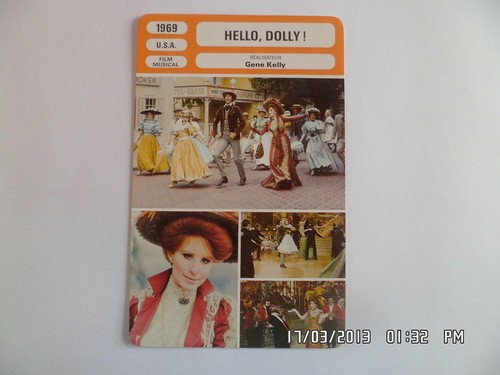 Carte fiche cinema 1969 - carte,